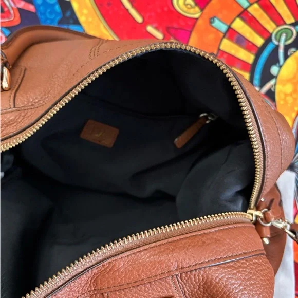 Diane Von Furstenberg Authentic Leather Satchel/ Shoulder Bag - Picture 13 of 16